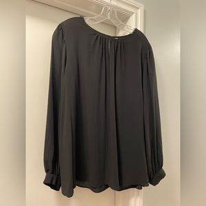 UNIQLO Women’s Blouse with one button back at neck Black XL